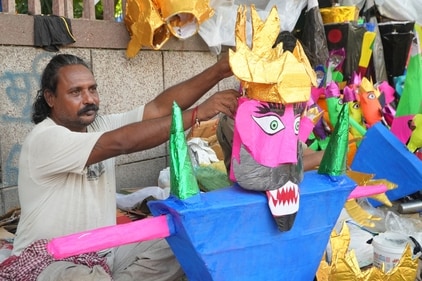 Gulab Singh Bhati, effigy maker - Photo: Anurag Mehra Gulab Singh Bhati, effigy maker - Photo: Anurag Mehra