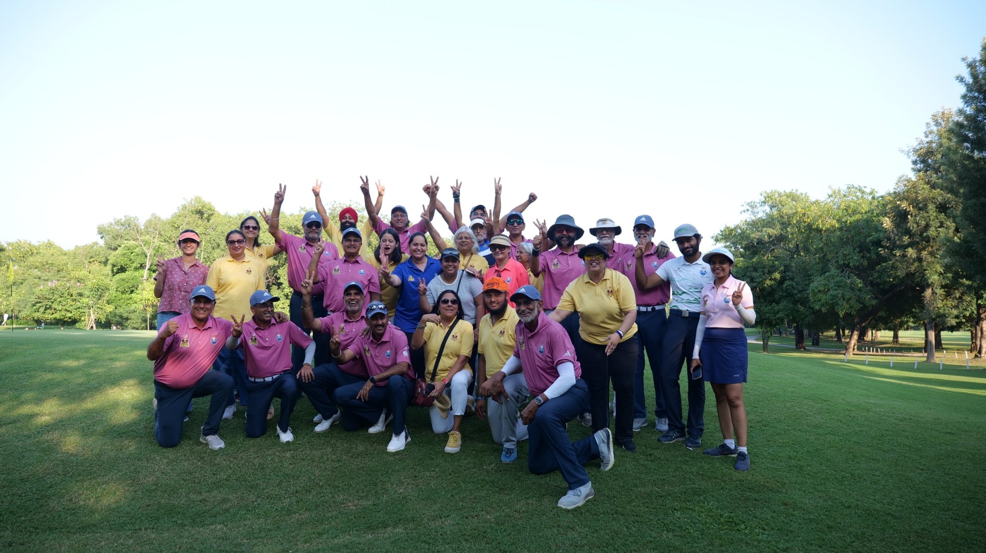 Third-place finishers Chandigarh Gladiators at the Chandigarh Golf Club greens on Saturday. (HT Photo) Third-place finishers Chandigarh Gladiators at the Chandigarh Golf Club greens on Saturday. (HT Photo)