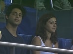 Aryan Khan and Ananya Panday at an IPL game earlier this year Aryan Khan and Ananya Panday at an IPL game earlier this year