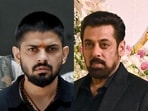 Gangster Lawrence Bishnoi and Bollywood actor Salman Khan Gangster Lawrence Bishnoi and Bollywood actor Salman Khan