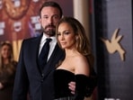 Ben Affleck and cast member Jennifer Lopez attend a premiere for the film "This Is Me... Now: A Love Story" in Los Angeles, California, U.S. February 13, 2024. 