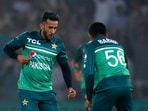 Pakistan's Hasan Ali, left, and Babar Azam Pakistan's Hasan Ali, left, and Babar Azam