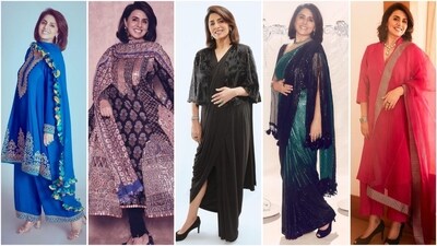 In a recent interview, when Riddhima Kapoor was asked who the most stylish member of the Kapoor family is, she named her mother, Neetu Kapoor. And we couldn’t agree more! The 70s star continues to be an absolute stunner, and if you don’t believe us, check out these 10 most stylish looks of the actress that prove she's still a fashion icon. (Instagram/@neetu54) In a recent interview, when Riddhima Kapoor was asked who the most stylish member of the Kapoor family is, she named her mother, Neetu Kapoor. And we couldn’t agree more! The 70s star continues to be an absolute stunner, and if you don’t believe us, check out these 10 most stylish looks of the actress that prove she's still a fashion icon. (Instagram/@neetu54)