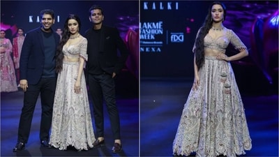 Shraddha Kapoor dazzles as showstopper at Lakme Fashion Week in stunning ethnic ensemble. (Instagram) Shraddha Kapoor dazzles as showstopper at Lakme Fashion Week in stunning ethnic ensemble. (Instagram)