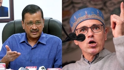 Arvind Kejriwal and National Conference leader Omar Abdullah. Arvind Kejriwal and National Conference leader Omar Abdullah.