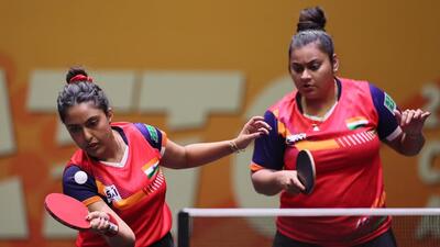 Ayhika Mukherjee (L) and Sutirtha Mukherjee were part of two bronze-winning shows for India. (Getty Images) Ayhika Mukherjee (L) and Sutirtha Mukherjee were part of two bronze-winning shows for India. (Getty Images)