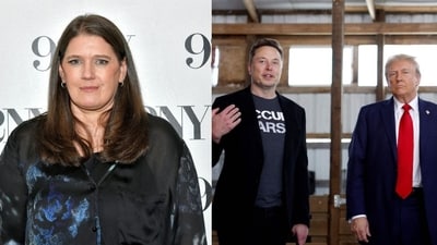 Mary Trump claims Elon Musk has 'bought' her uncle Donald by donating millions to his campaign, denouncing both men in a recent post. ( (Photo by Evan Agostini/Invision/AP), Anna Moneymaker/Getty Images/AFP (Photo by Anna Moneymaker / GETTY IMAGES NORTH AMERICA / Getty Images via AFP)) Mary Trump claims Elon Musk has 'bought' her uncle Donald by donating millions to his campaign, denouncing both men in a recent post. ( (Photo by Evan Agostini/Invision/AP), Anna Moneymaker/Getty Images/AFP (Photo by Anna Moneymaker / GETTY IMAGES NORTH AMERICA / Getty Images via AFP))