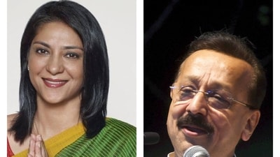 Priya Dutt (L) and Baba Siddique (R). Priya Dutt (L) and Baba Siddique (R).
