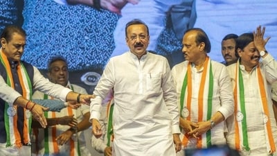 Three-time MLA Baba Siddique joined NCP in February. Three-time MLA Baba Siddique joined NCP in February.