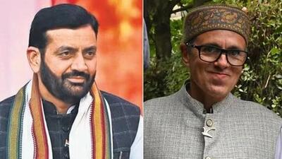 Nayab Singh Saini (left) and Omar Abdullah (right). (File Photos) Nayab Singh Saini (left) and Omar Abdullah (right). (File Photos)