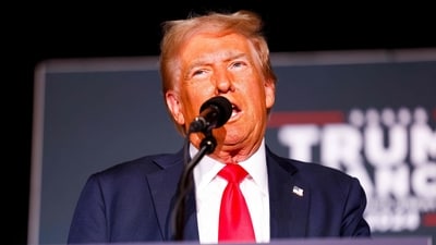 Donald Trump has vowed a 10 percent to 20 percent across-the-board tariff on imports and a 60 percent rate on Chinese goods -- more recently threatening a 200 percent levy on automobiles made in Mexico. (Getty Images via AFP)