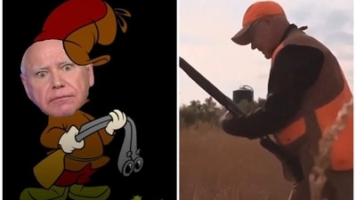 A video of Tim Walz's pheasant hunt endeavor has gone viral on social media, in which he can be seen struggling during his attempts to load shells in his Beretta A400 shotgun. A video of Tim Walz's pheasant hunt endeavor has gone viral on social media, in which he can be seen struggling during his attempts to load shells in his Beretta A400 shotgun.