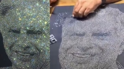 Ratan Tata, aged 86, passed away; a Surat jeweller crafted a viral diamond tribute in his honour. (Instagram/instantbollywood)