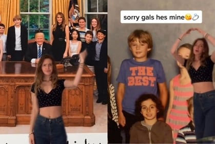 Barron Trump's alleged 'first girlfriend' shares proof to support her claims that she visited the White House alongside him and their then-classmates years ago. (@maddatitude on TikTok) Barron Trump's alleged 'first girlfriend' shares proof to support her claims that she visited the White House alongside him and their then-classmates years ago. (@maddatitude on TikTok)