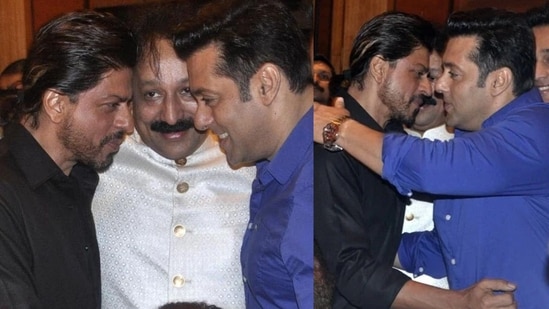 Shah Rukh Khan and Salman Khan's iconic reunion at Baba Siddique's Iftar party