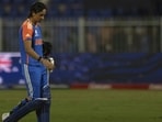 India skipper Harmanpreet Kaur walks off after the defeat to Australia in the ICC Women's T20 World Cup at the Sharjah Stadium on Sunday.