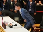 Canada's Prime Minister Justin Trudeau takes his seat during the Association of Southeast Asian Nations (ASEAN)-Canada Summit in Vientiane, Laos.