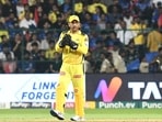 Chennai Super Kings' MS Dhoni during the match against Royal Challengers Bengaluru in the Indian Premier League 2024, at M. Chinnaswamy Stadium