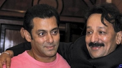 NCP leader Baba Siddique with actor Salman Khan (PTI Photo) NCP leader Baba Siddique with actor Salman Khan (PTI Photo)