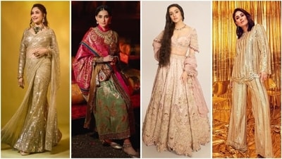 Celebrate Karwa Chauth with these stylish and modern outfit ideas. (Instagram) Celebrate Karwa Chauth with these stylish and modern outfit ideas. (Instagram)
