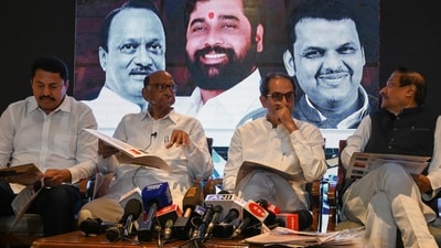 On Sunday, Shiv Sena (UBT) chief Uddhav Thackeray said that the issue pf projecting a CM face was no more a priority, as winning the assembly election was on the top of the agenda for the opposition coalition. (Hindustan Times) On Sunday, Shiv Sena (UBT) chief Uddhav Thackeray said that the issue pf projecting a CM face was no more a priority, as winning the assembly election was on the top of the agenda for the opposition coalition. (Hindustan Times)