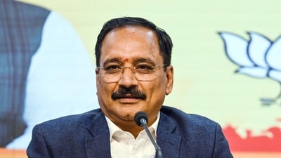 Delhi BJP chief Virendraa Sachdeva said that the 12 colleges under DU need around  ₹1,200 crore annually to maintain operations effectively, but the government only provides  ₹400 crore in instalments. (Raj K Raj/HT Photo)