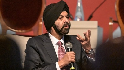 Ajay Banga, World Bank president, discussed the complexities of achieving work-life balance. (AFP) Ajay Banga, World Bank president, discussed the complexities of achieving work-life balance. (AFP)