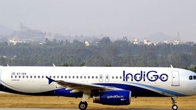 IndiGo flight 6E 1275 operating from Mumbai to Muscat received a bomb threat (HT File) IndiGo flight 6E 1275 operating from Mumbai to Muscat received a bomb threat (HT File)