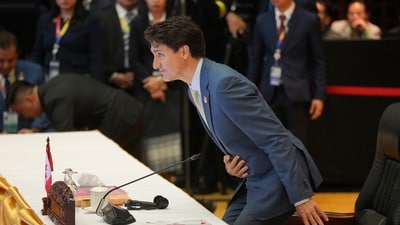 Canada's Prime Minister Justin Trudeau takes his seat during the Association of Southeast Asian Nations (ASEAN)-Canada Summit in Vientiane, Laos. (AP file photo) Canada's Prime Minister Justin Trudeau takes his seat during the Association of Southeast Asian Nations (ASEAN)-Canada Summit in Vientiane, Laos. (AP file photo)