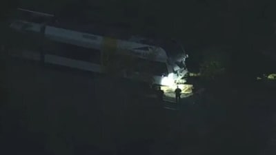 The train accident in Bew Jersey took place around 6 a.m. in Mansfield Township, WPVI-TV reported. (NBC) The train accident in Bew Jersey took place around 6 a.m. in Mansfield Township, WPVI-TV reported. (NBC)