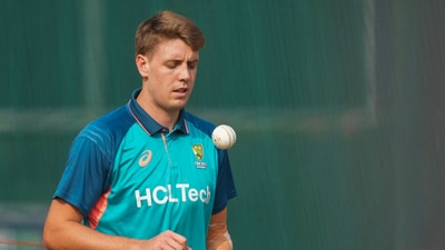 Australia's Cameron Green during a practice session (PTI) Australia's Cameron Green during a practice session (PTI)