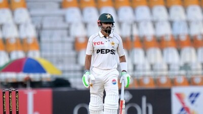 Babar Azam was dismissed by Chris Woakes towards the end of Day 1. (AP) Babar Azam was dismissed by Chris Woakes towards the end of Day 1. (AP)