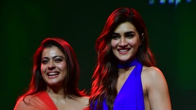 Kajol plays a tough cop in the film whereas Kriti portrays dual characters, the twin sisters who are embroiled in a mystery. 