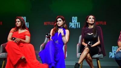Do Patti is written and co-produced by Kanika Dhillon. It also marks Kriti's debut film as a producer, with her banner Blue Butterfly Films. 