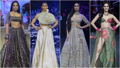 Lehengas that dazzled at Lakme Fashion Week. Lehengas that dazzled at Lakme Fashion Week.