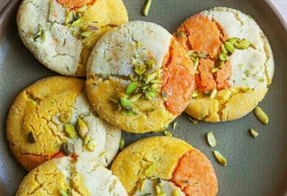 Mango kesar shrikhand cookies Mango kesar shrikhand cookies
