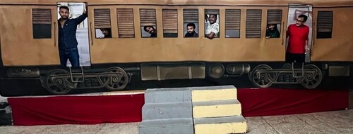 Rehearsal for play Kakori Action underway in Lucknow. The play will be staged at Kalamandapam on October 15 Rehearsal for play Kakori Action underway in Lucknow. The play will be staged at Kalamandapam on October 15