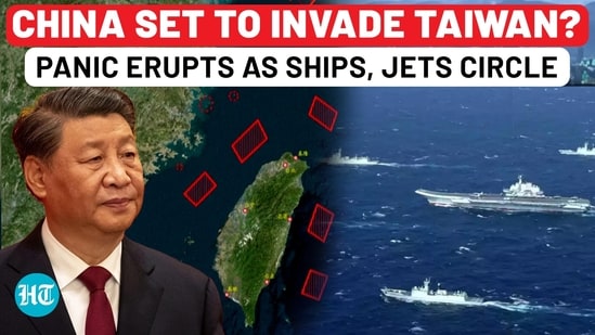 Panic In Taiwan As China's Fighter Jets, Warships Completely Surround It