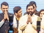 Devendra Fadnavis, Eknath Shinde and Ajit Pawar. (Satish Bate/HT )