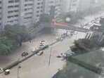 An X handle called North Bangalore Post shared the visual inside Manyata Tech Park. 