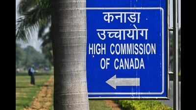 A man stands in the lawns outside the Canadian High Commission, in New Delhi on October 15, 2024. (Photo by Arun SANKAR / AFP) (AFP) A man stands in the lawns outside the Canadian High Commission, in New Delhi on October 15, 2024. (Photo by Arun SANKAR / AFP) (AFP)