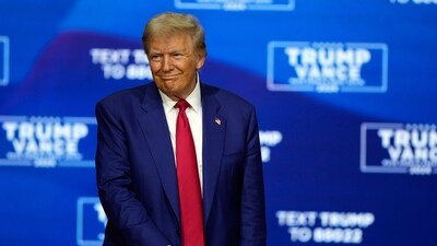 Donald Trump mistakenly asked his supporters to cast their ballots two months after election day, which will take place on November 5. (AP) Donald Trump mistakenly asked his supporters to cast their ballots two months after election day, which will take place on November 5. (AP)