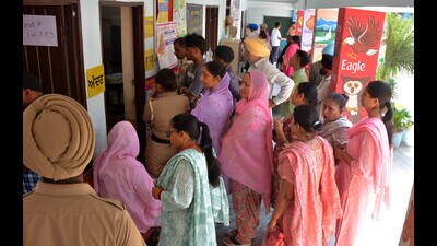 As many as 63 of the total 266 gram panchayats in the district saw their sarpanches being elected unopposed. (HT Photo) As many as 63 of the total 266 gram panchayats in the district saw their sarpanches being elected unopposed. (HT Photo)