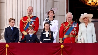 Princess Charlotte, according to reports, has shown her interest in becoming a nurse after her father and two brothers briefed her about the vital work that National Health Service (NHS) employees do. (REUTERS)