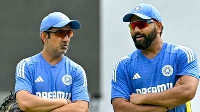 India head coach Gautam Gambhir (L) and captain Rohit Sharma attend a practice session ahead of their first Test cricket match against New Zealand at the M Chinnaswamy Stadium in Bengaluru. (AFP) India head coach Gautam Gambhir (L) and captain Rohit Sharma attend a practice session ahead of their first Test cricket match against New Zealand at the M Chinnaswamy Stadium in Bengaluru. (AFP)