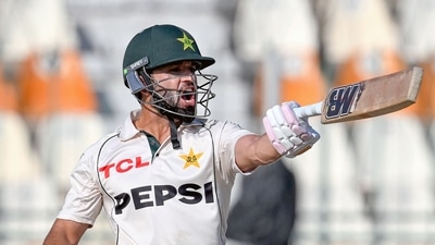 Pakistan's Kamran Ghulam reacts during the first day of the second Test cricket match between Pakistan and England. (AFP) Pakistan's Kamran Ghulam reacts during the first day of the second Test cricket match between Pakistan and England. (AFP)