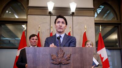 Canadian Prime Minister Justin Trudeau at a press conference about the investigation into "violent criminal activity in Canada with connections to India". (REUTERS) Canadian Prime Minister Justin Trudeau at a press conference about the investigation into "violent criminal activity in Canada with connections to India". (REUTERS)