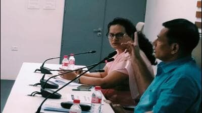 Pune district election officer Suhas Diwase (R) said the district administration is laying special focus on reducing urban apathy towards voting. (HT) Pune district election officer Suhas Diwase (R) said the district administration is laying special focus on reducing urban apathy towards voting. (HT)