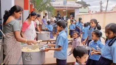 The ‘Pradhan Mantri Poshan Yojana,’ approved by the Central government, aims to provide hot cooked meals in government and government-aided schools. (Pic for representation) The ‘Pradhan Mantri Poshan Yojana,’ approved by the Central government, aims to provide hot cooked meals in government and government-aided schools. (Pic for representation)