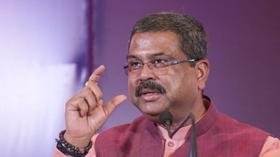 Union minister for education Dharmendra Pradhan speaks at a function to announce 3 AI Centres of Excellence, in Delhi, on Tuesday. (PTI) Union minister for education Dharmendra Pradhan speaks at a function to announce 3 AI Centres of Excellence, in Delhi, on Tuesday. (PTI)